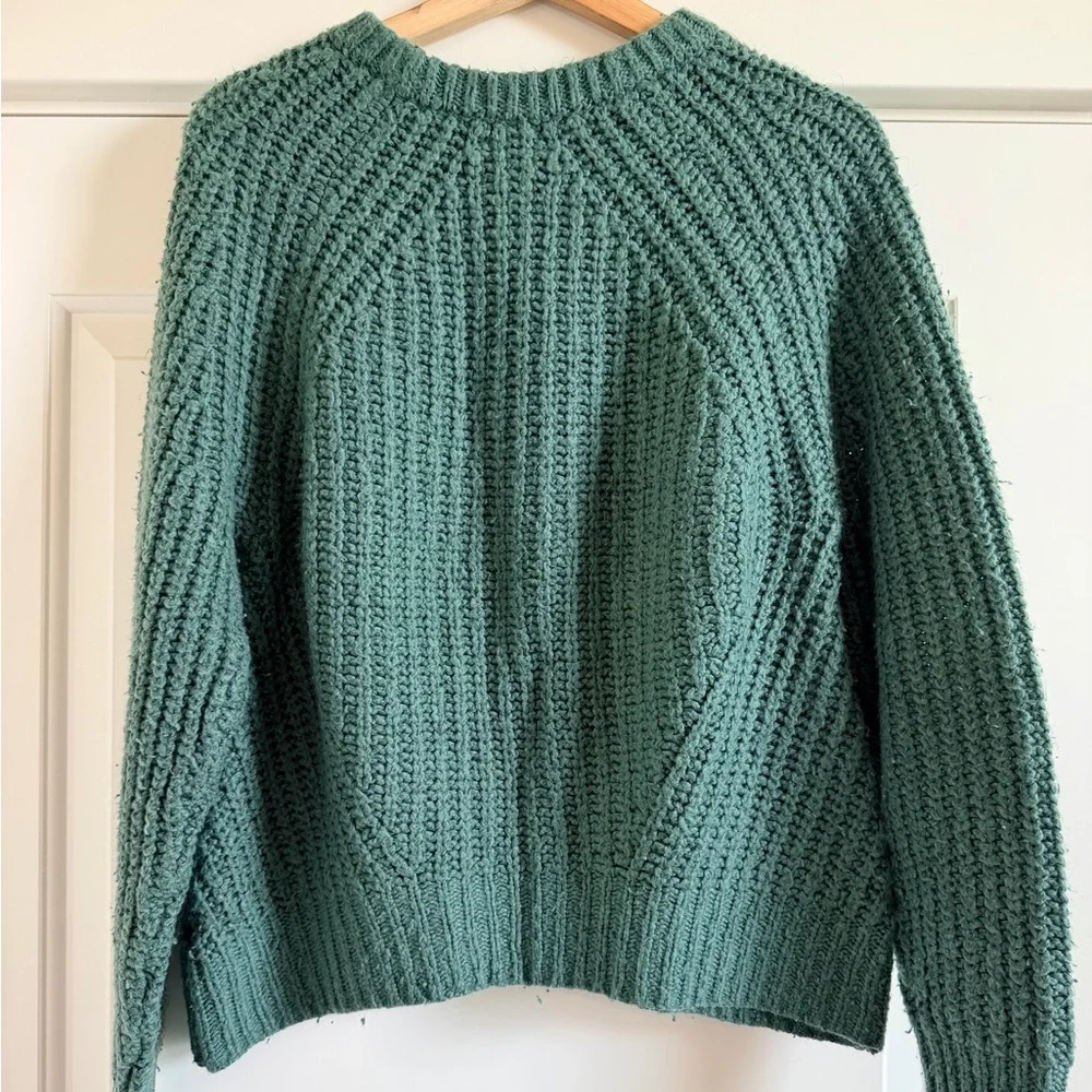 a new day Textured Teal Crew Neck Sweater